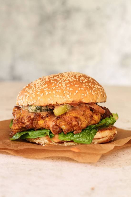 Chicken strip Burger